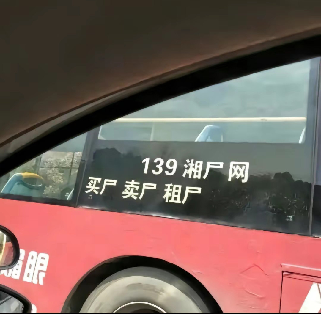 公交车液晶屏：139湘尸网，买尸、卖尸、租尸_相当炸裂系列